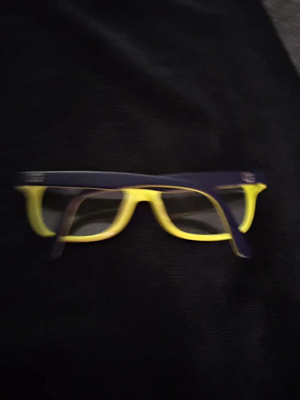 Kids Two-Tone Rectangular Glasses in Lime Green and Black